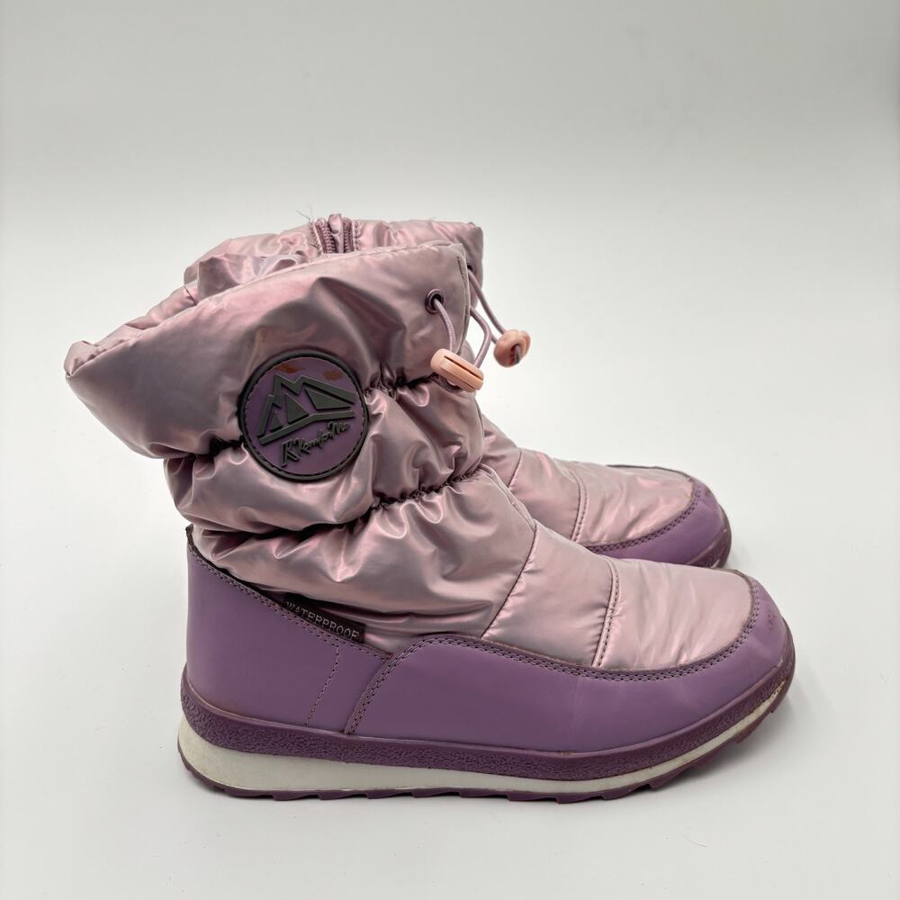 K KomForme Purple Lavender Winter Snow Boots Non-Slip Tread Sole Youth Size 3